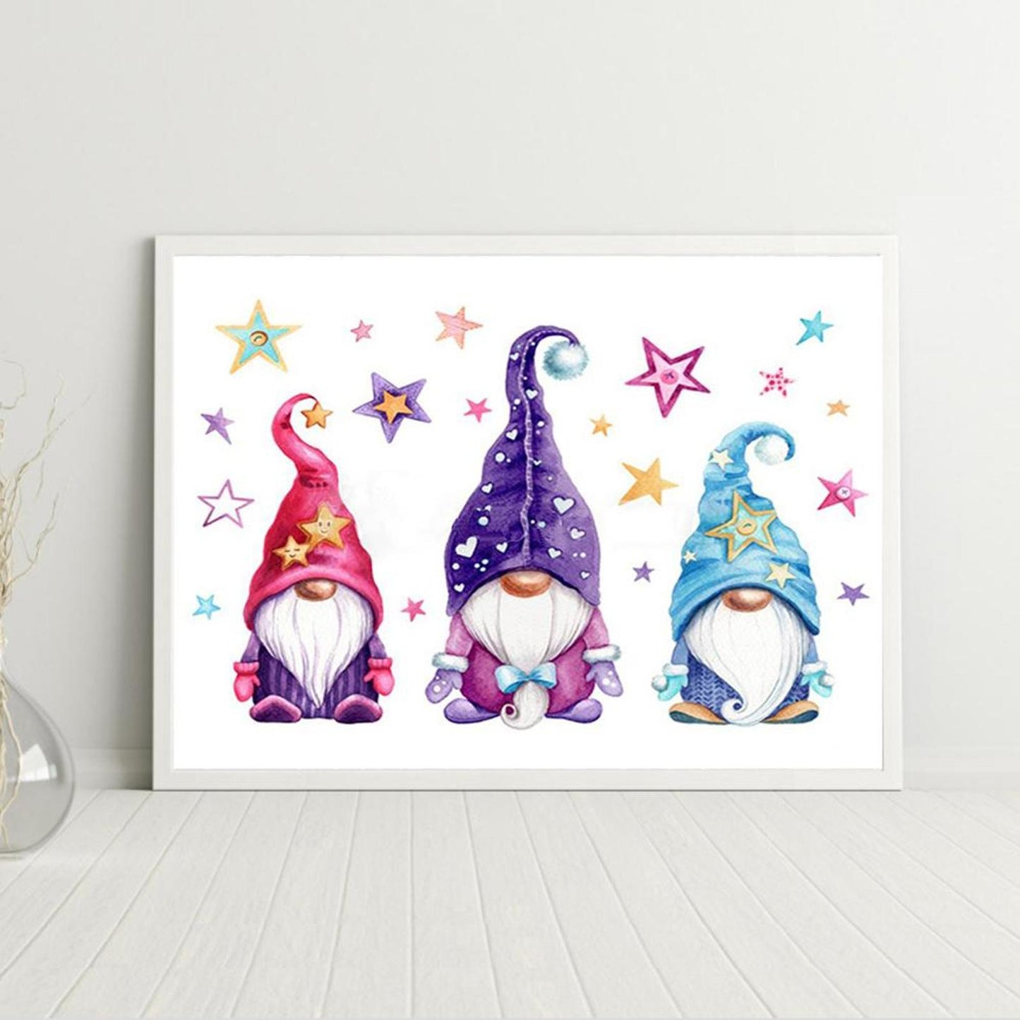 Three Gnomes - Full 11CT Counted Cross Stitch 50x40CM - Diy