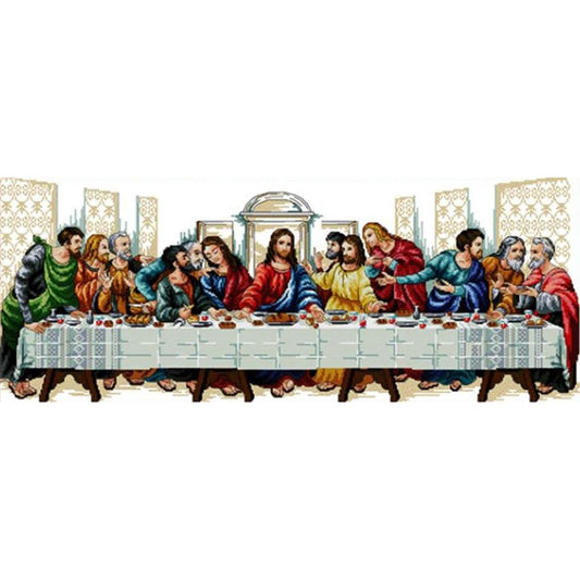 The Last Supper - Partial 11CT Counted Cross Stitch 98x44CM - Joy Sunday Backstitch