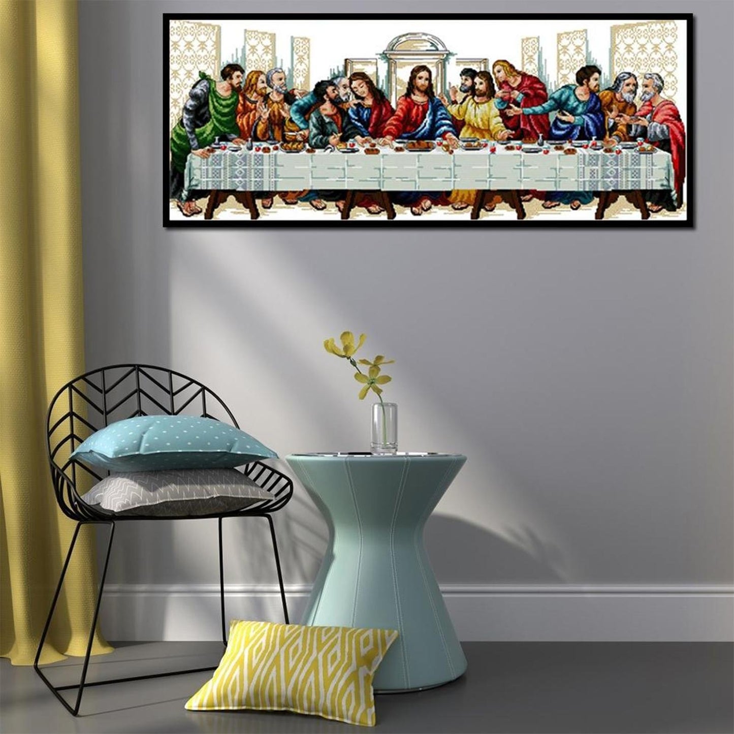 The Last Supper - Partial 11CT Counted Cross Stitch 98x44CM - Joy Sunday Backstitch