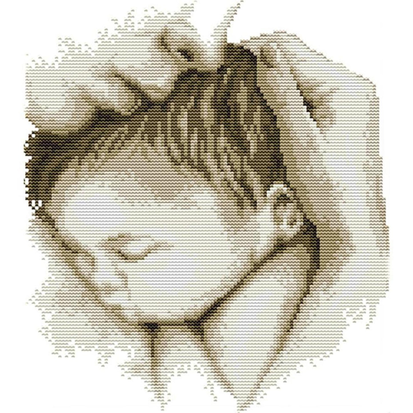 Mother'S Day Embrace - Partial 14CT Counted Cross Stitch 28x31CM - Joy Sunday