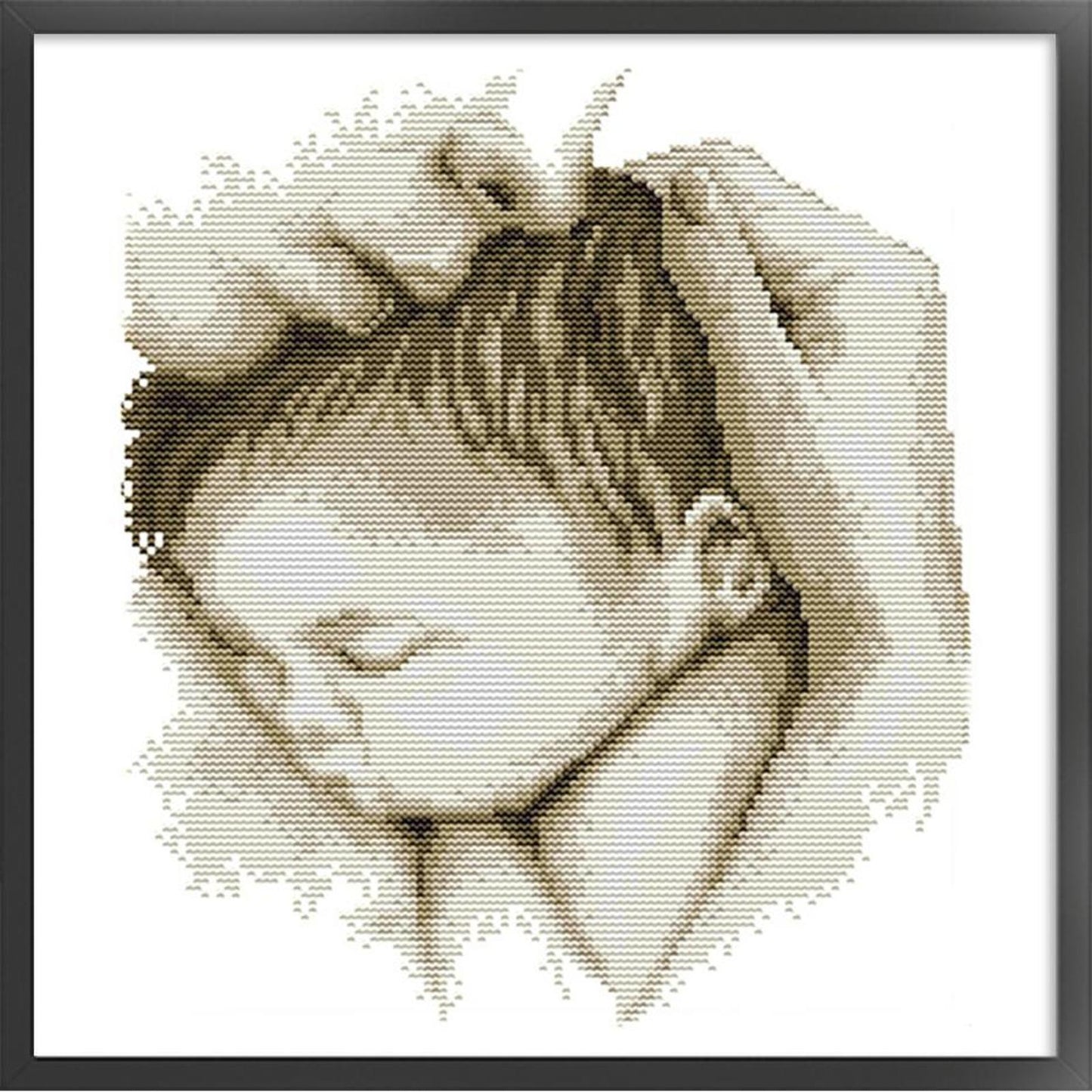 Mother'S Day Embrace - Partial 14CT Counted Cross Stitch 28x31CM - Joy Sunday