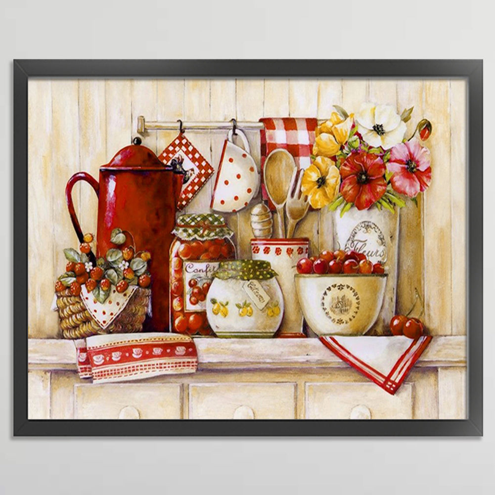 Kitchen Wares - Full 11CT Counted Cross Stitch 40x50CM - Band