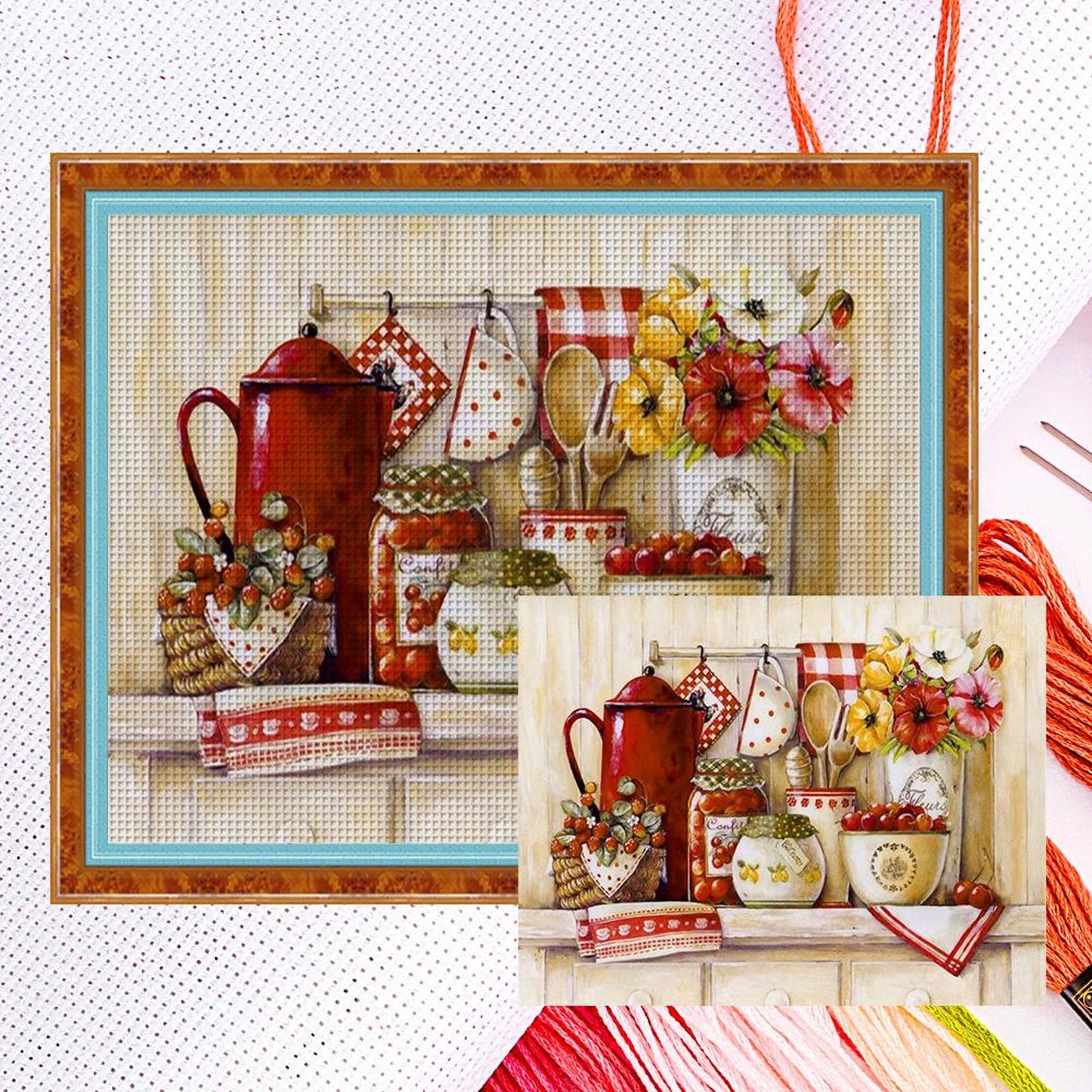 Kitchen Wares - Full 11CT Counted Cross Stitch 40x50CM - Band