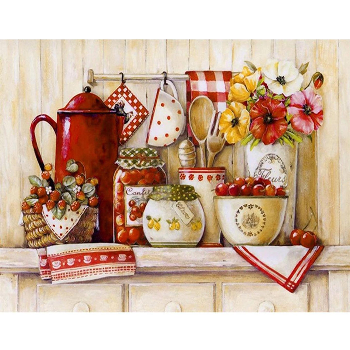 Kitchen Wares - Full 11CT Counted Cross Stitch 40x50CM - Band