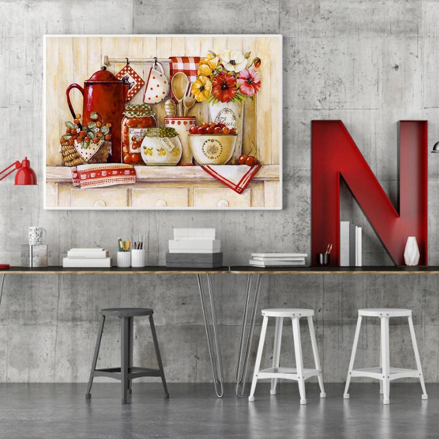 Kitchen Wares - Full 11CT Counted Cross Stitch 40x50CM - Band