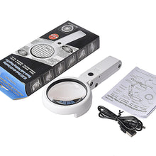 Load image into Gallery viewer, LED Folding Magnifier for Reading Portable Handheld Loupe Magnifying Glass
