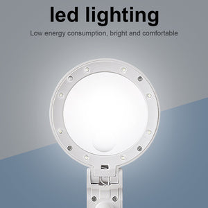LED Folding Magnifier for Reading Portable Handheld Loupe Magnifying Glass
