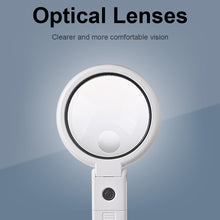 Load image into Gallery viewer, LED Folding Magnifier for Reading Portable Handheld Loupe Magnifying Glass
