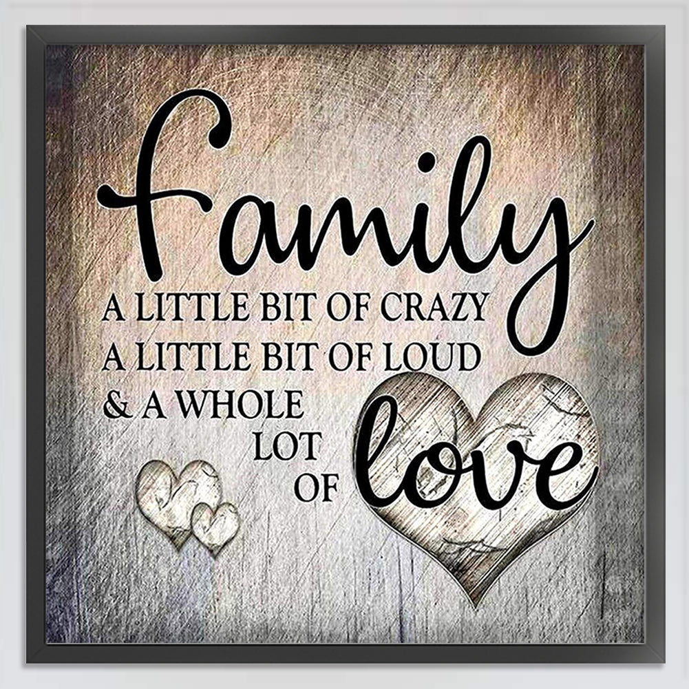 Family - Full 11CT Counted Cross Stitch 40x40CM - Band
