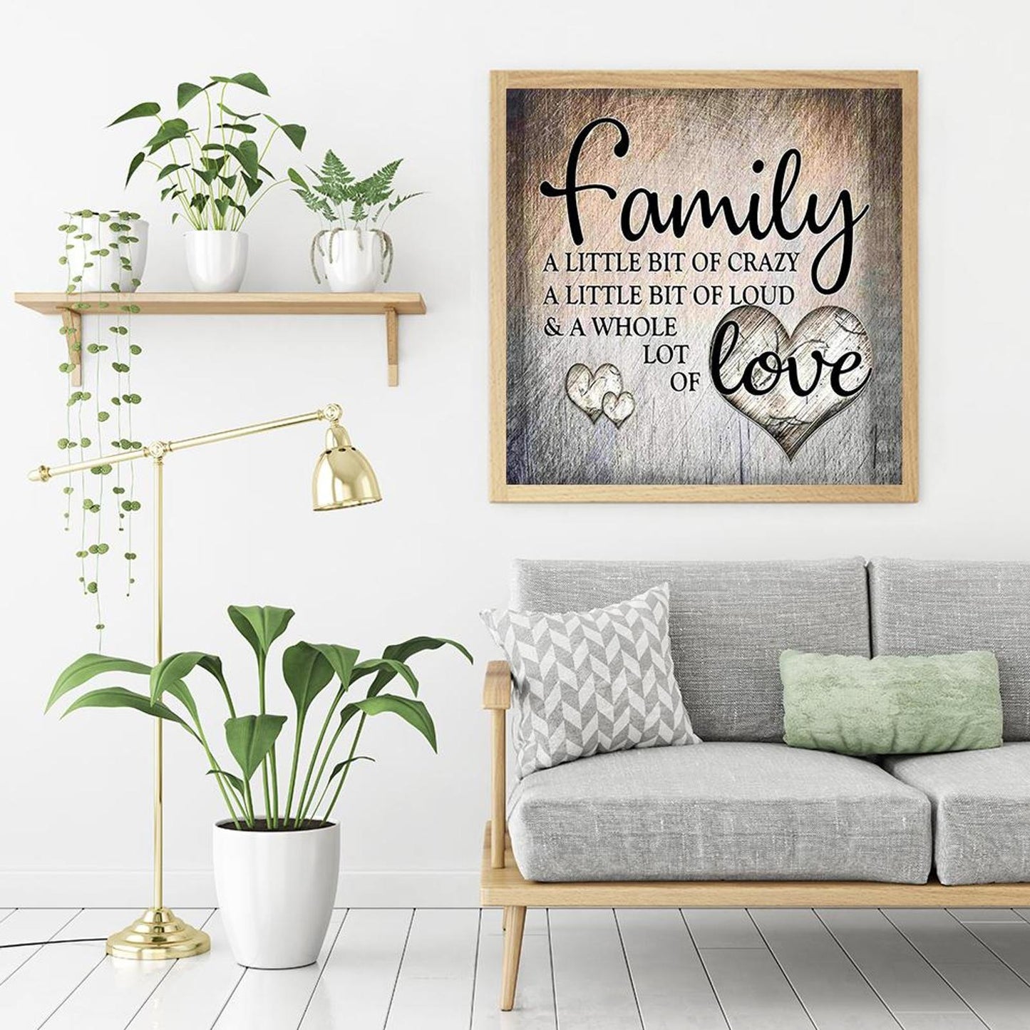 Family - Full 11CT Counted Cross Stitch 40x40CM - Band