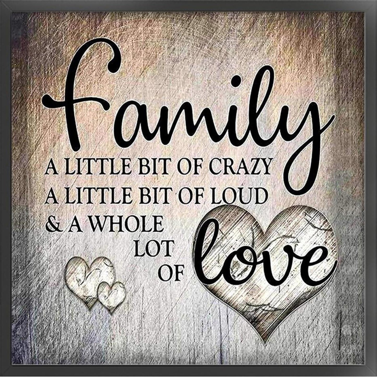 Family - Full 11CT Counted Cross Stitch 40x40CM - Band