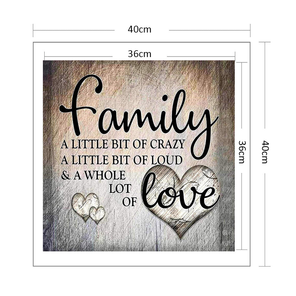 Family - Full 11CT Counted Cross Stitch 40x40CM - Band