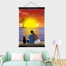 Load image into Gallery viewer, Magnetic Poster Hanger DIY Painting Photo Frame Teak Wooden Art (305mm)
