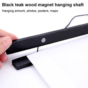 Magnetic Poster Hanger DIY Painting Photo Frame Teak Wooden Art (407mm)