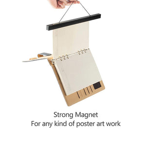 Magnetic Poster Hanger DIY Painting Photo Frame Teak Wooden Art (407mm)