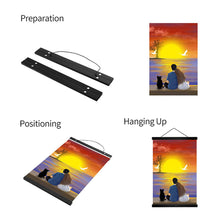 Load image into Gallery viewer, Magnetic Poster Hanger DIY Painting Photo Frame Teak Wooden Art (508mm)
