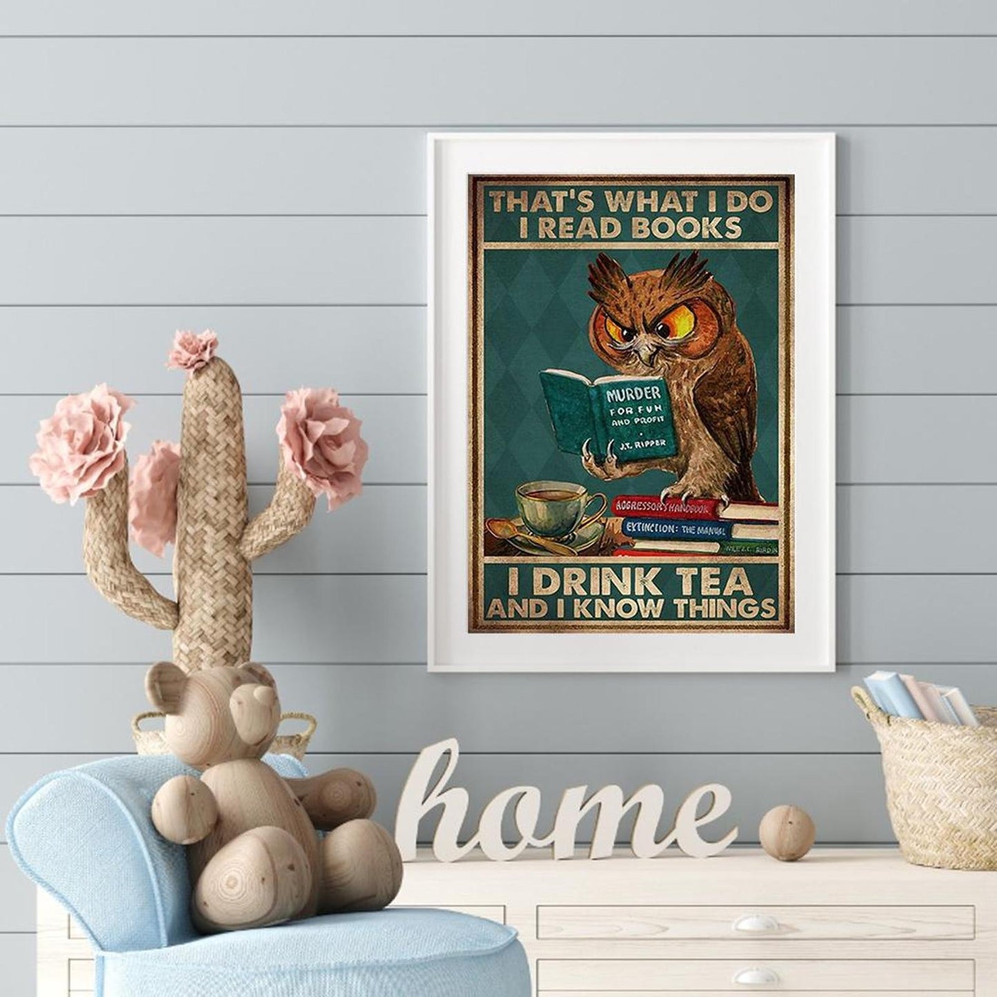 Owl - Full 11CT Counted Cross Stitch 35x52CM - Yishu