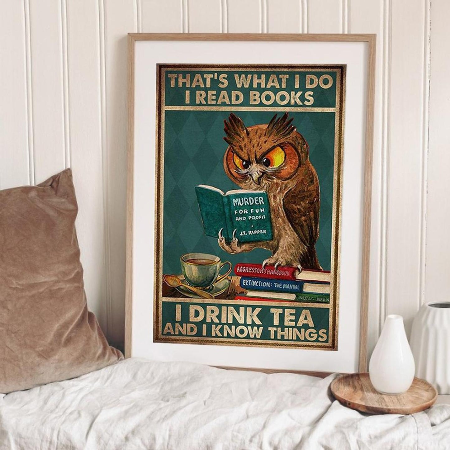 Owl - Full 11CT Counted Cross Stitch 35x52CM - Yishu