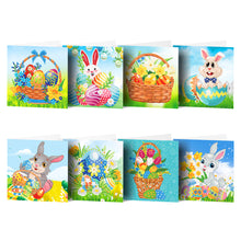 Load image into Gallery viewer, 8PCS DIY Festival Diamond Painting Greeting Card Set Diamond Art Handmade Cards
