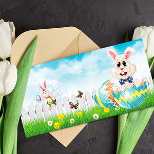 8PCS DIY Festival Diamond Painting Greeting Card Set Diamond Art Handmade Cards