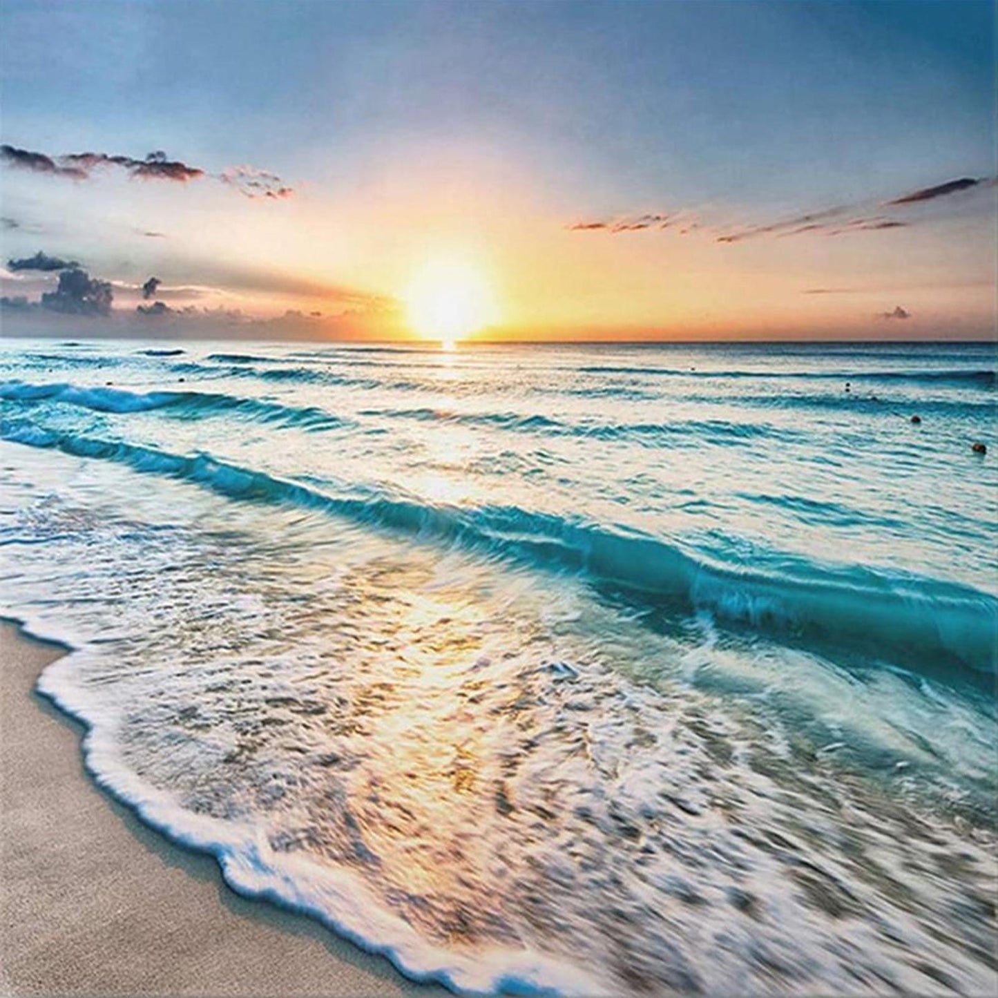 Seaside - Full 11CT Counted Cross Stitch 40x40CM - Band