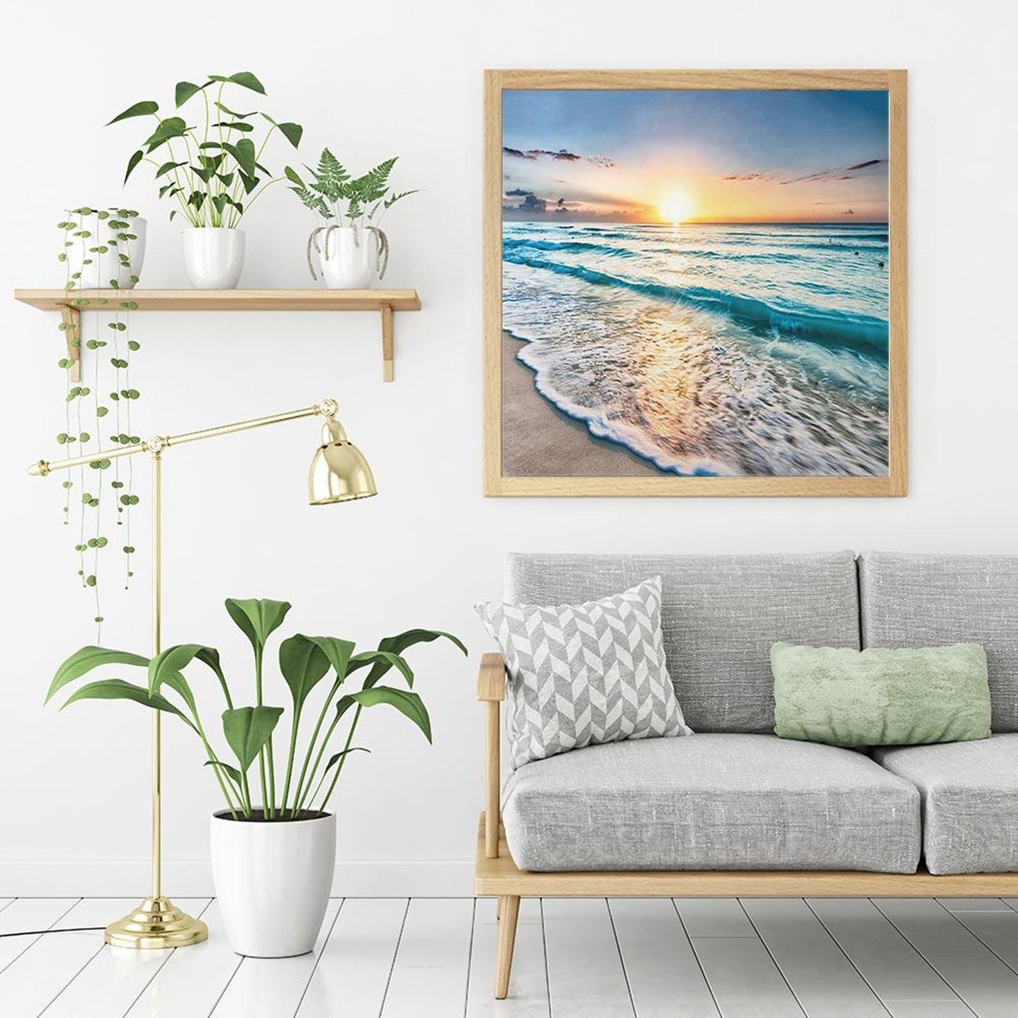 Seaside - Full 11CT Counted Cross Stitch 40x40CM - Band