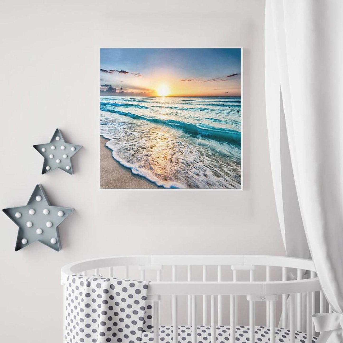Seaside - Full 11CT Counted Cross Stitch 40x40CM - Band