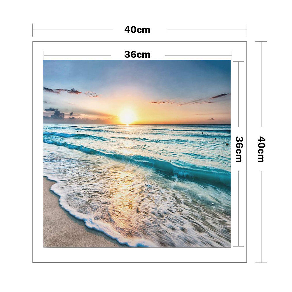 Seaside - Full 11CT Counted Cross Stitch 40x40CM - Band