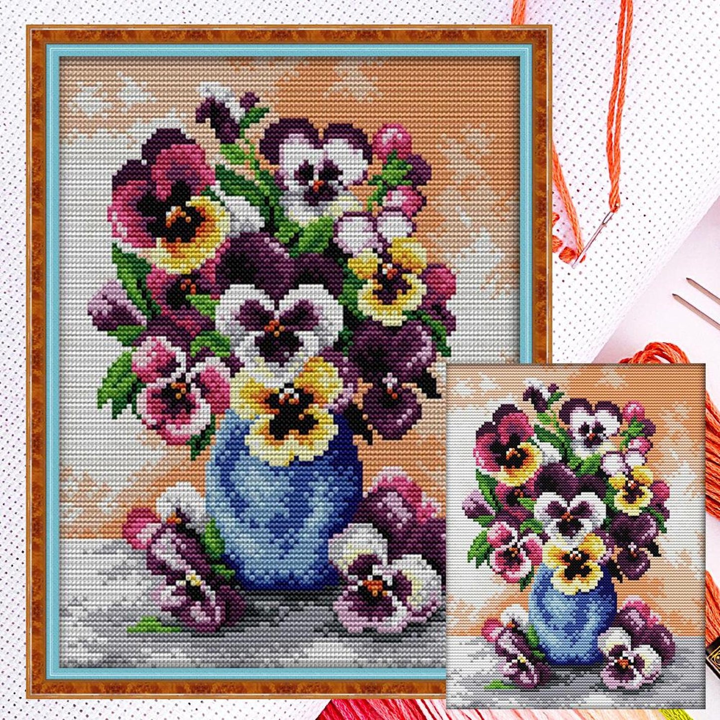 Orchid - Full 14CT Counted Cross Stitch 22x29CM - Joy Sunday