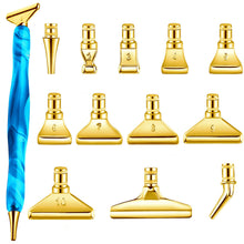 Load image into Gallery viewer, 13Pcs 5D Resin Diamond Painting Pen Nibs DIY Craft Point Drill Pens (Gold)
