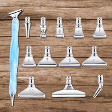 Load image into Gallery viewer, 13Pcs 5D Resin Diamond Painting Pen Nibs DIY Craft Point Drill Pens (Silver)
