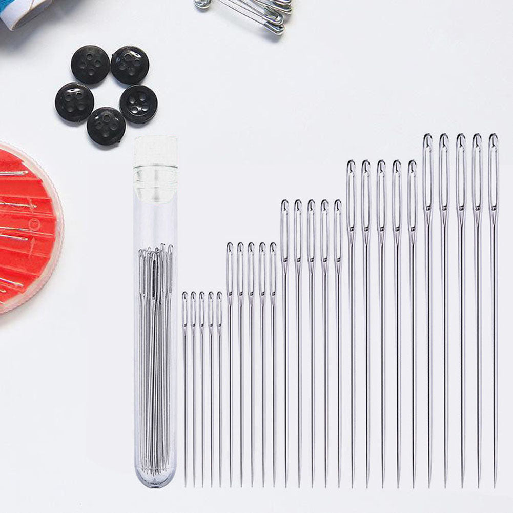 25pcs Household Crafts Sewing Needles Embroidery Stitching Big Eye Needle