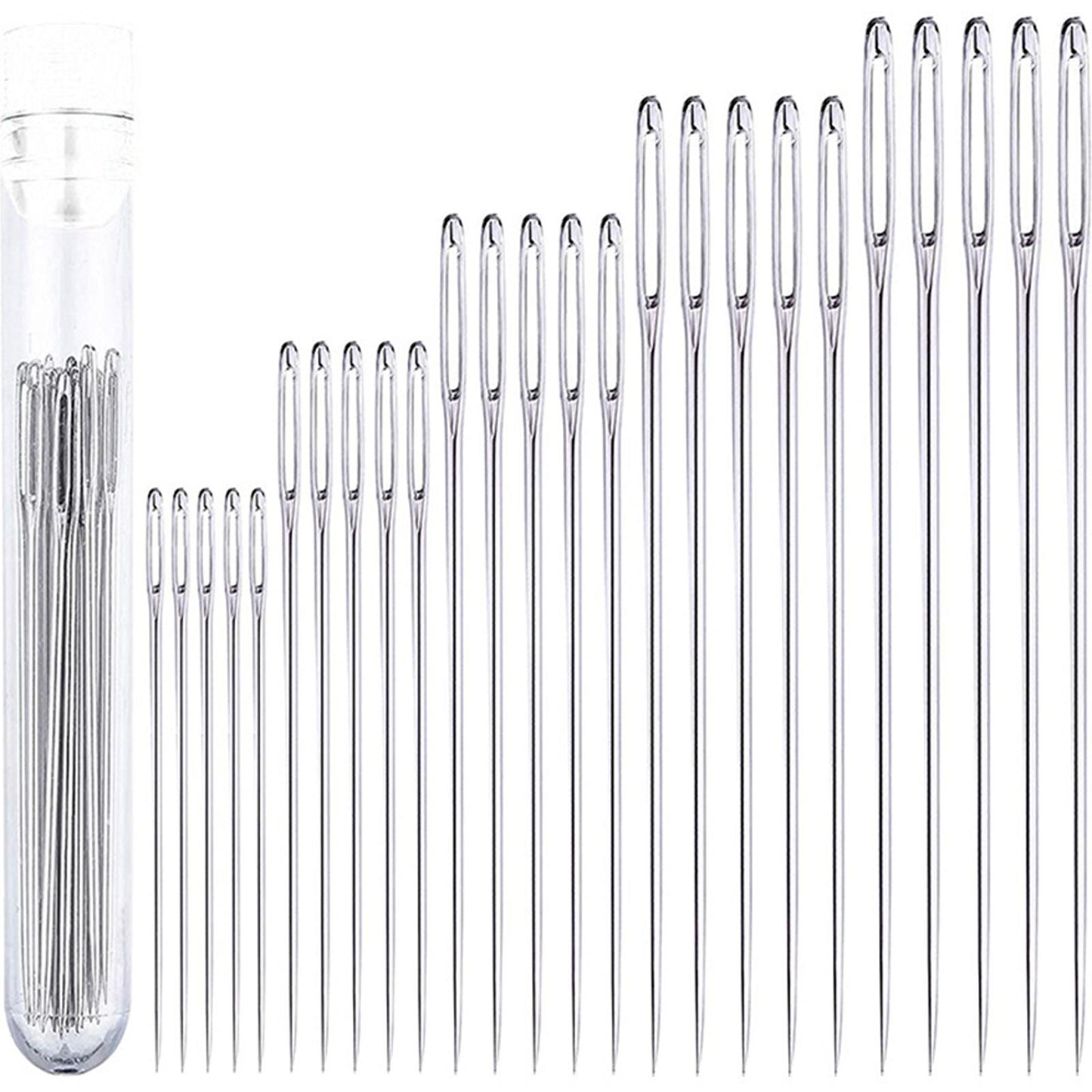 25pcs Household Crafts Sewing Needles Embroidery Stitching Big Eye Needle