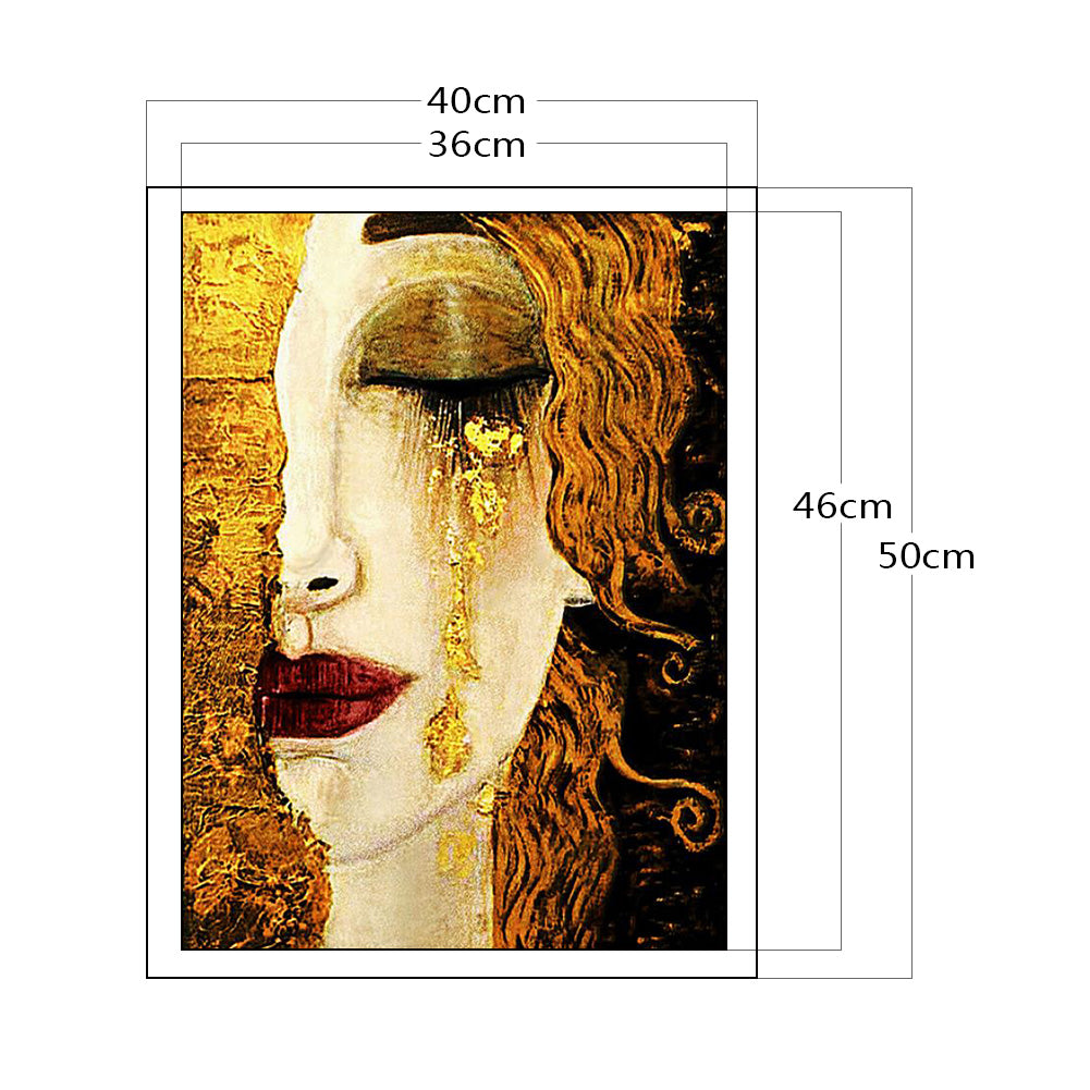 Tears Of Gold - Full 11CT Stamped Cross Stitch 40x50CM - Band