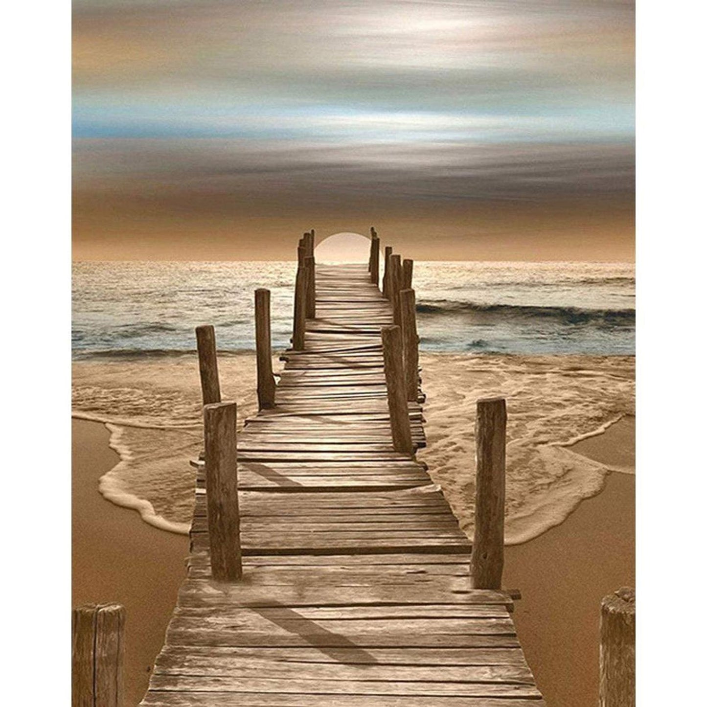 Lake - Full 11CT Counted Cross Stitch 36x46CM - Diy