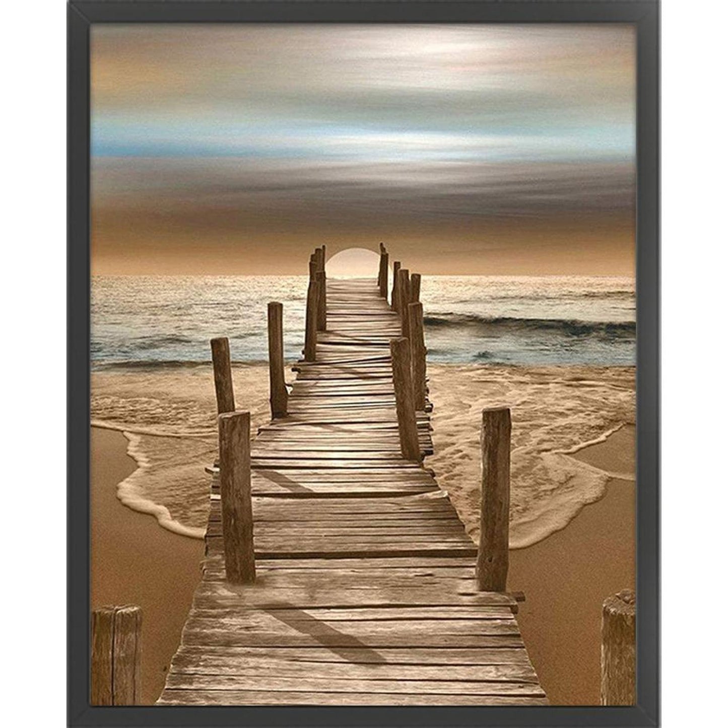Lake - Full 11CT Counted Cross Stitch 36x46CM - Diy