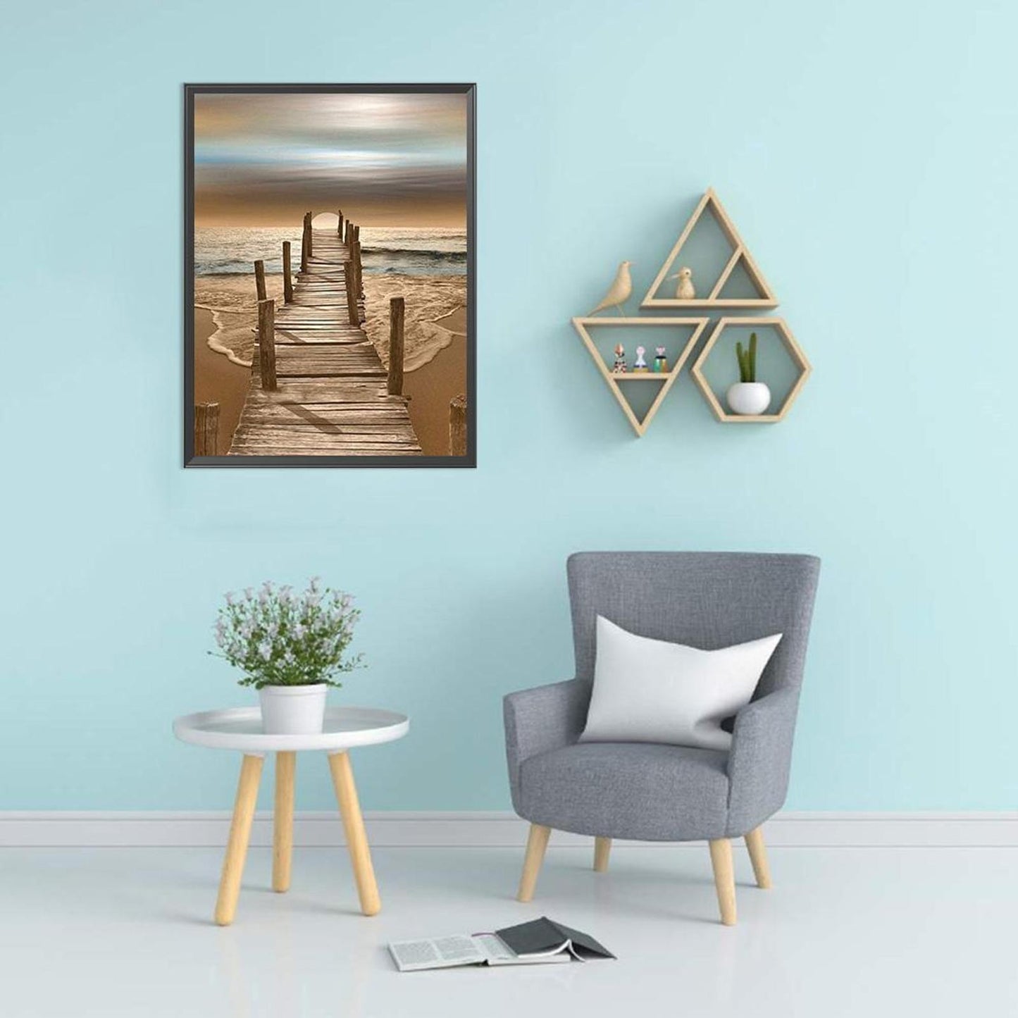 Lake - Full 11CT Counted Cross Stitch 36x46CM - Diy