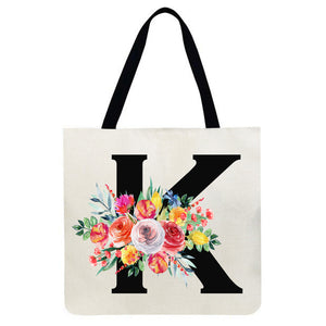 Canvas Bag-The 26 Letters of the Alphabet 40*40CM