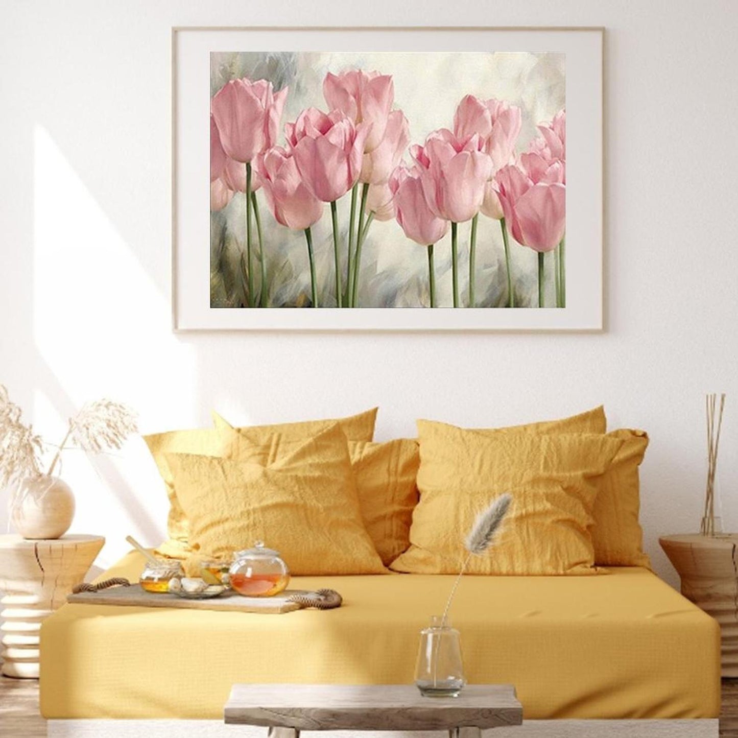 Pink Roses - Full 11CT Counted Cross Stitch 35x50CM - Diy