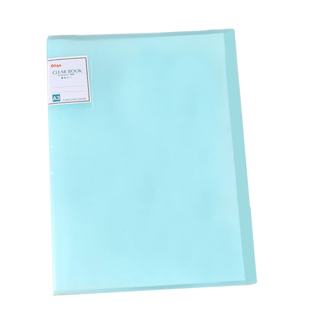 A3 30 Pages Diamond Painting Waterproof Photo Album Book Covers (Green)