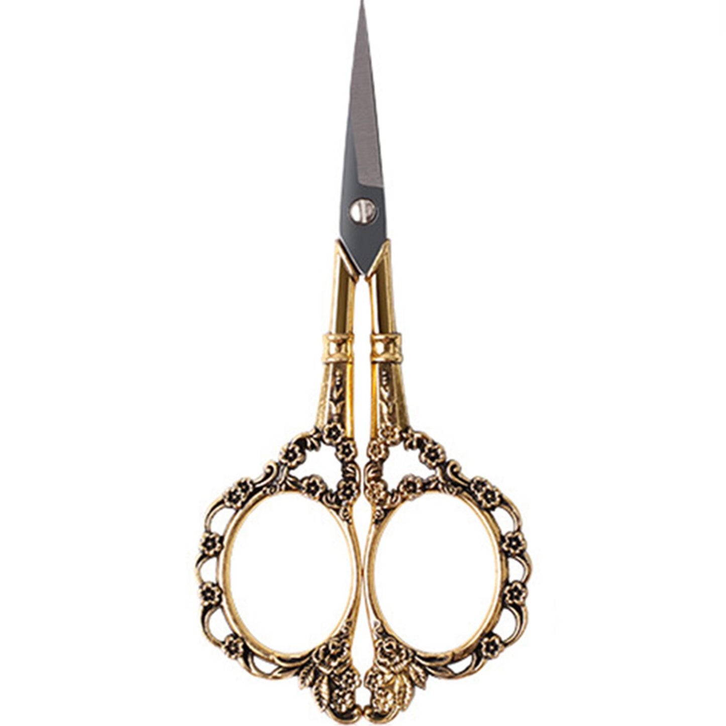 Retro Stainless Steel Tailor Cross Stitch Scissors Gold 5.4x11.5CM | for Sewing Embroidery Craft Cutting