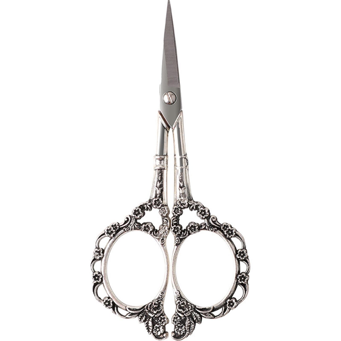 Retro Stainless Steel Tailor Cross Stitch Scissor Sewing Cutter Silver5.4x11.5CM