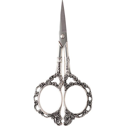 Retro Stainless Steel Tailor Cross Stitch Scissor Sewing Cutter Silver5.4x11.5CM
