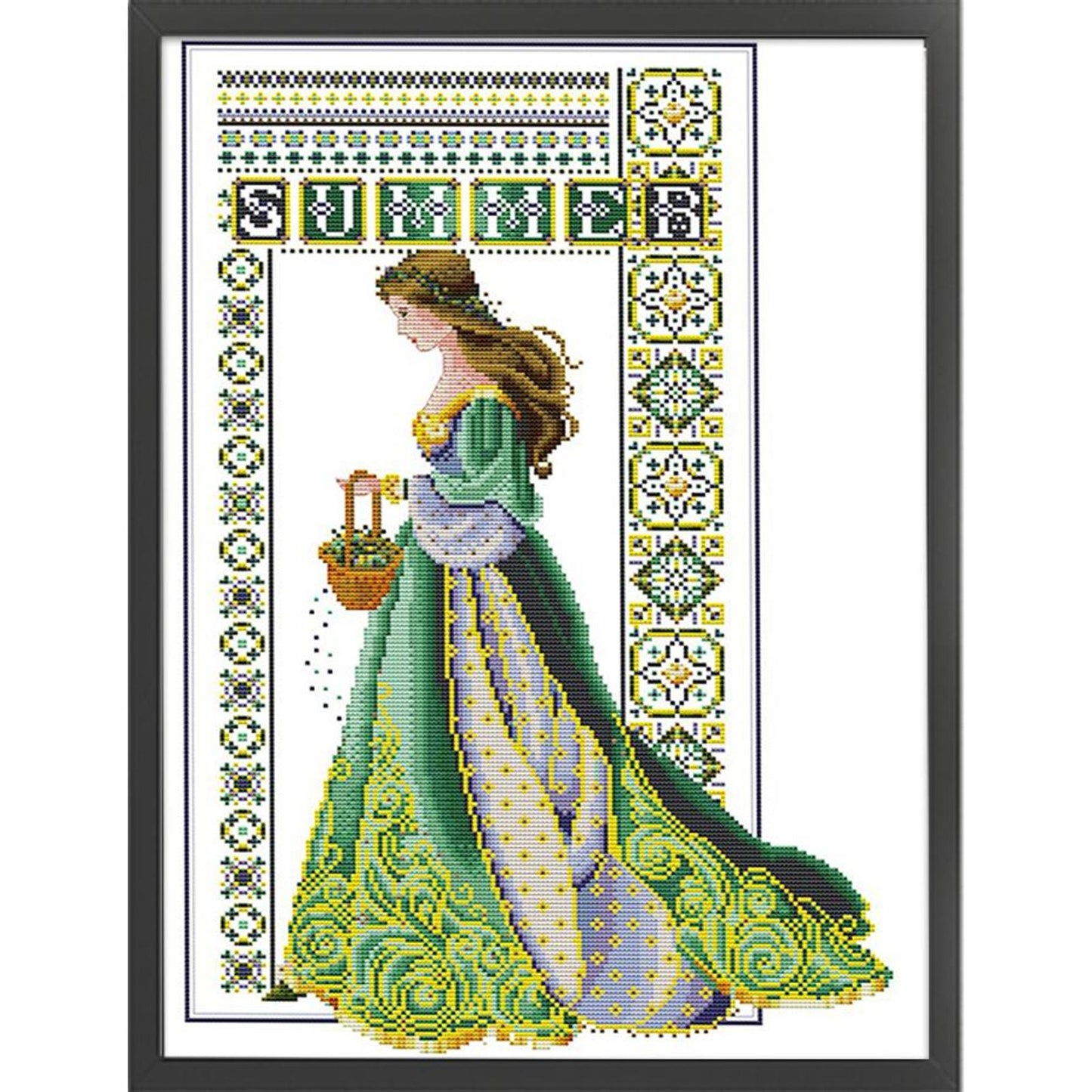 Summer Angel - Partial 14CT Counted Cross Stitch 36x52CM - Joy Sunday Backstitch