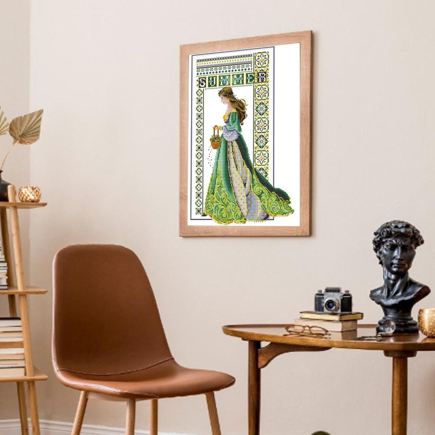 Summer Angel - Partial 14CT Counted Cross Stitch 36x52CM - Joy Sunday Backstitch