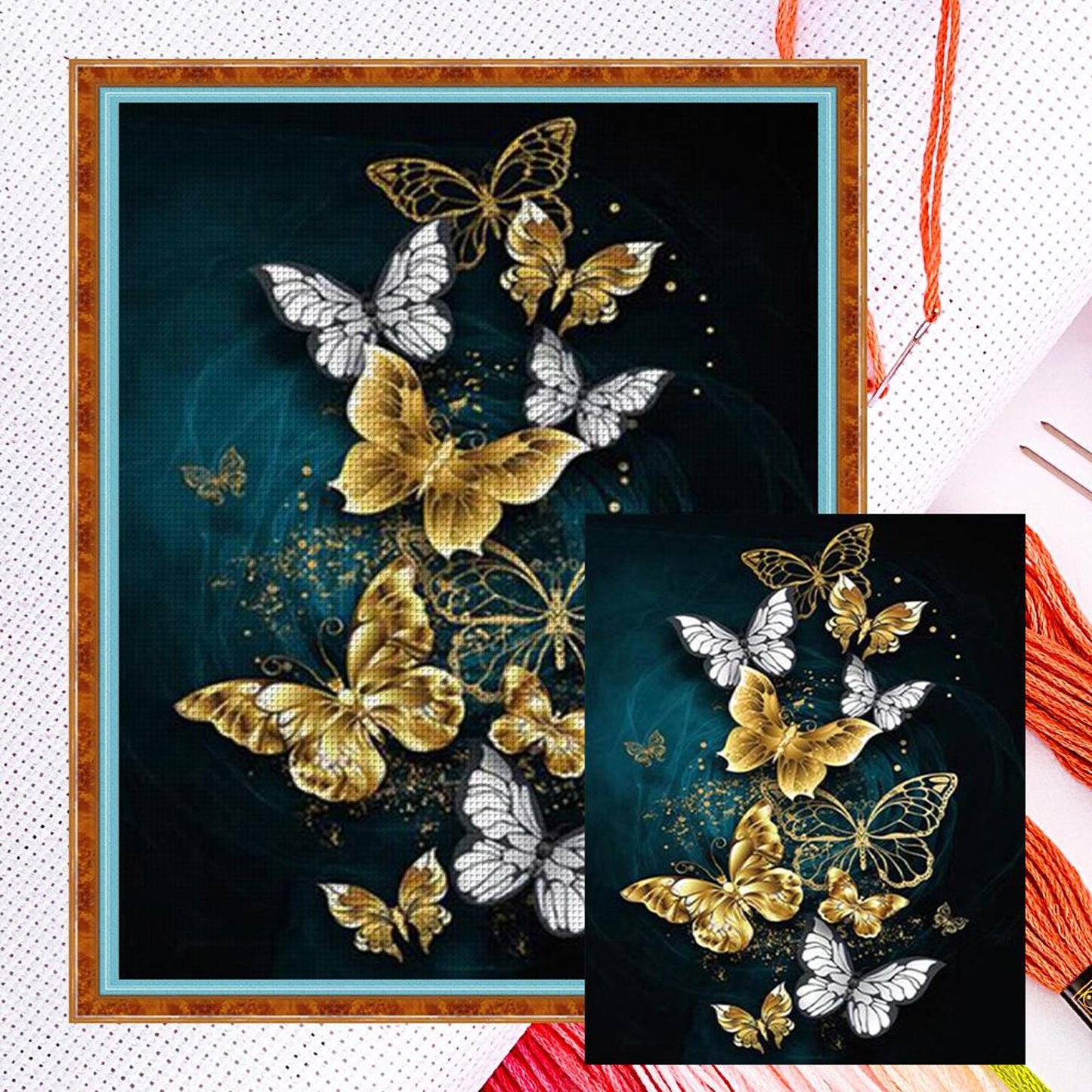 Butterfly - Full 11CT Counted Cross Stitch 40x50CM - Diy