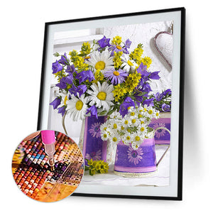 Flower Bouquet 30*40CM(Canvas) Full Round Drill Diamond Painting