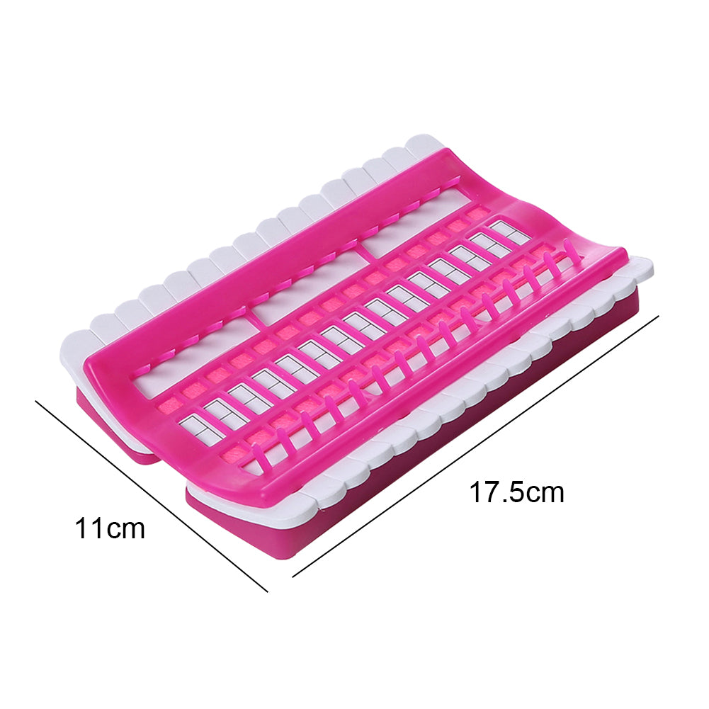 Cross Stitch Row Line Tools 30-Bit Embroidery Thread Organizer Rose 17.5x11CM