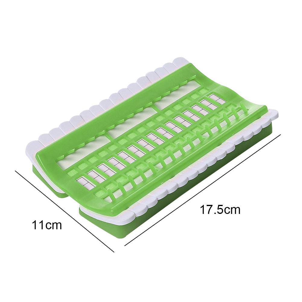 Cross Stitch Row Line Tools 30-Bit Embroidery Thread Organizer Green 17.5x11CM
