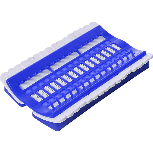 Cross Stitch Row Line Tools 30-Bit Embroidery Thread Organizer Blue 17.5x11CM